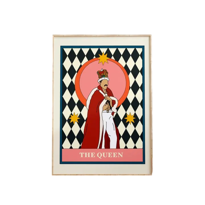 Affiche Tarot The Queen - Freddie Mercury