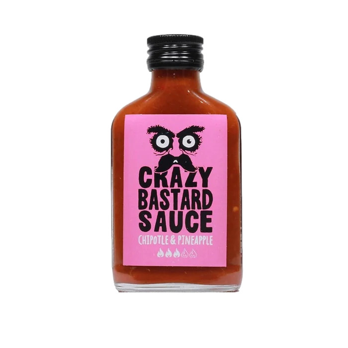 Sauce piquante CHIPOTLE & PINEAPPLE - Crazy Bastard Sauce