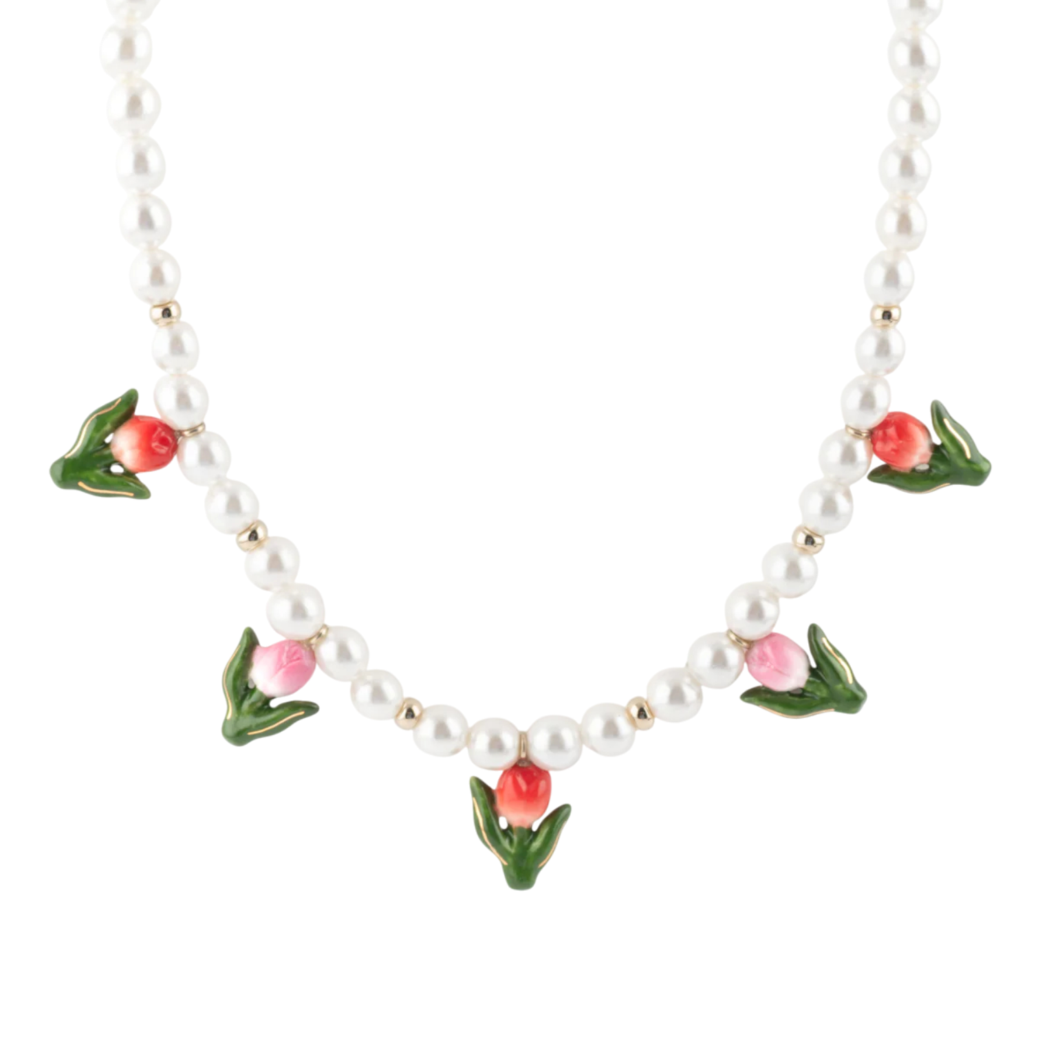 Collier Perles & Tulipes - NACH
