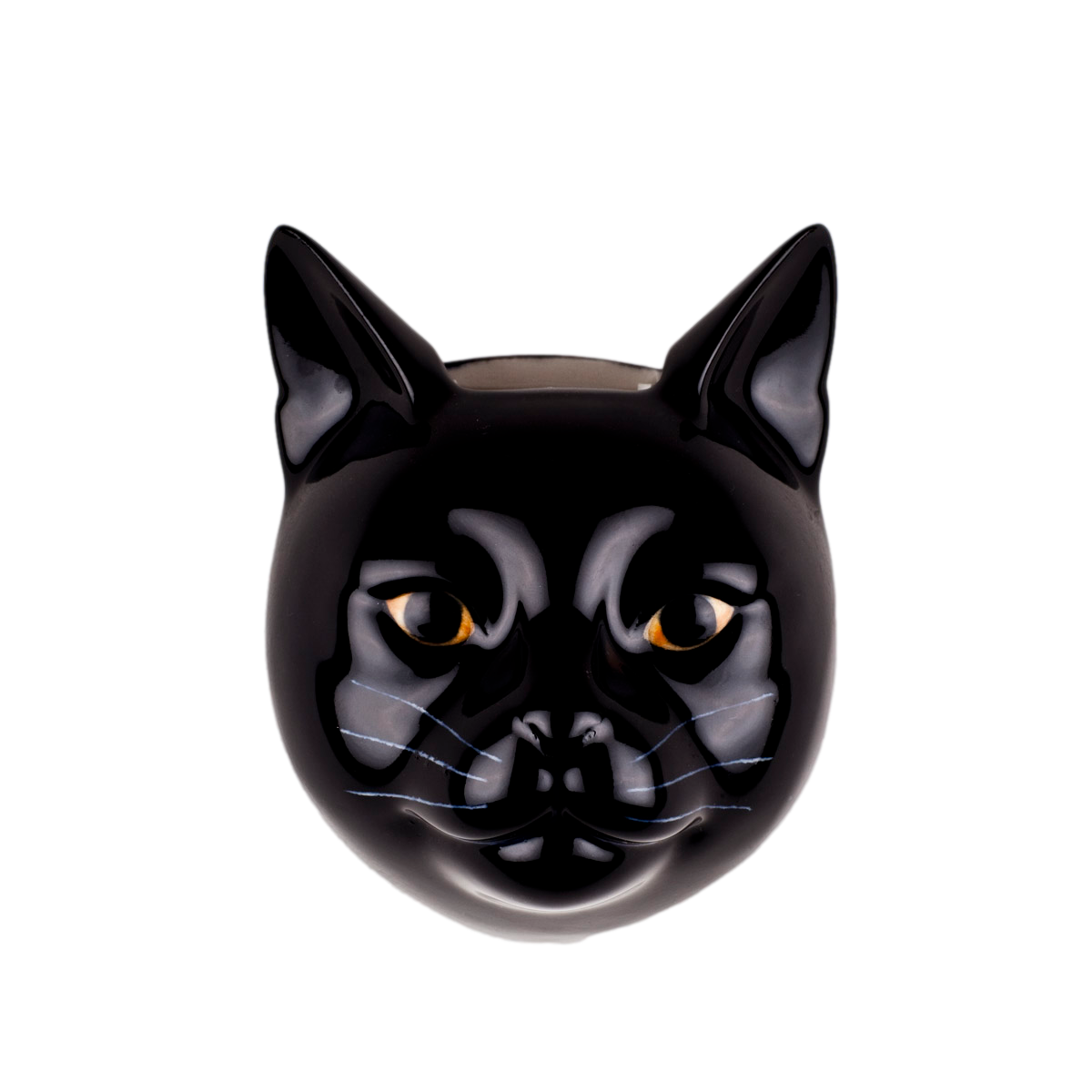 Vase mural chat noir